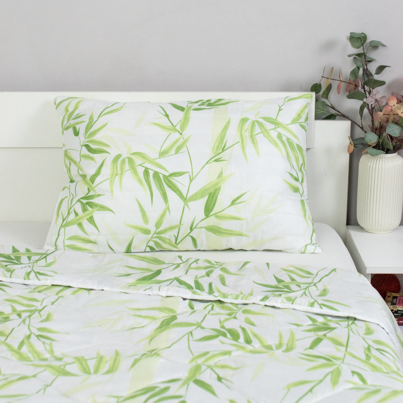 Комплект 2 в 1 одеяло 1,5сп + подушка стеганая 50х70 см 'ЛИССЕРО' 2 в 1, 1,5-сп.